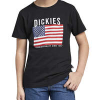 Kids' Dickies American Flag Graphic T-Shirt - Black (ATB)