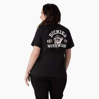 Women's Plus Heavyweight Workwear Graphic T-Shirt - Black (KBK)