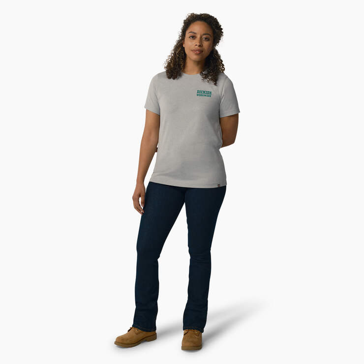 Women's Heavyweight Workwear Graphic T-Shirt - Heather Gray (H2) image number 4