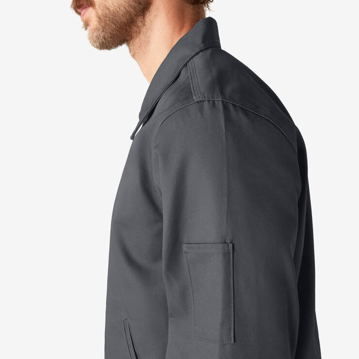 Unlined Eisenhower Jacket - Charcoal Gray (CH) image number 8