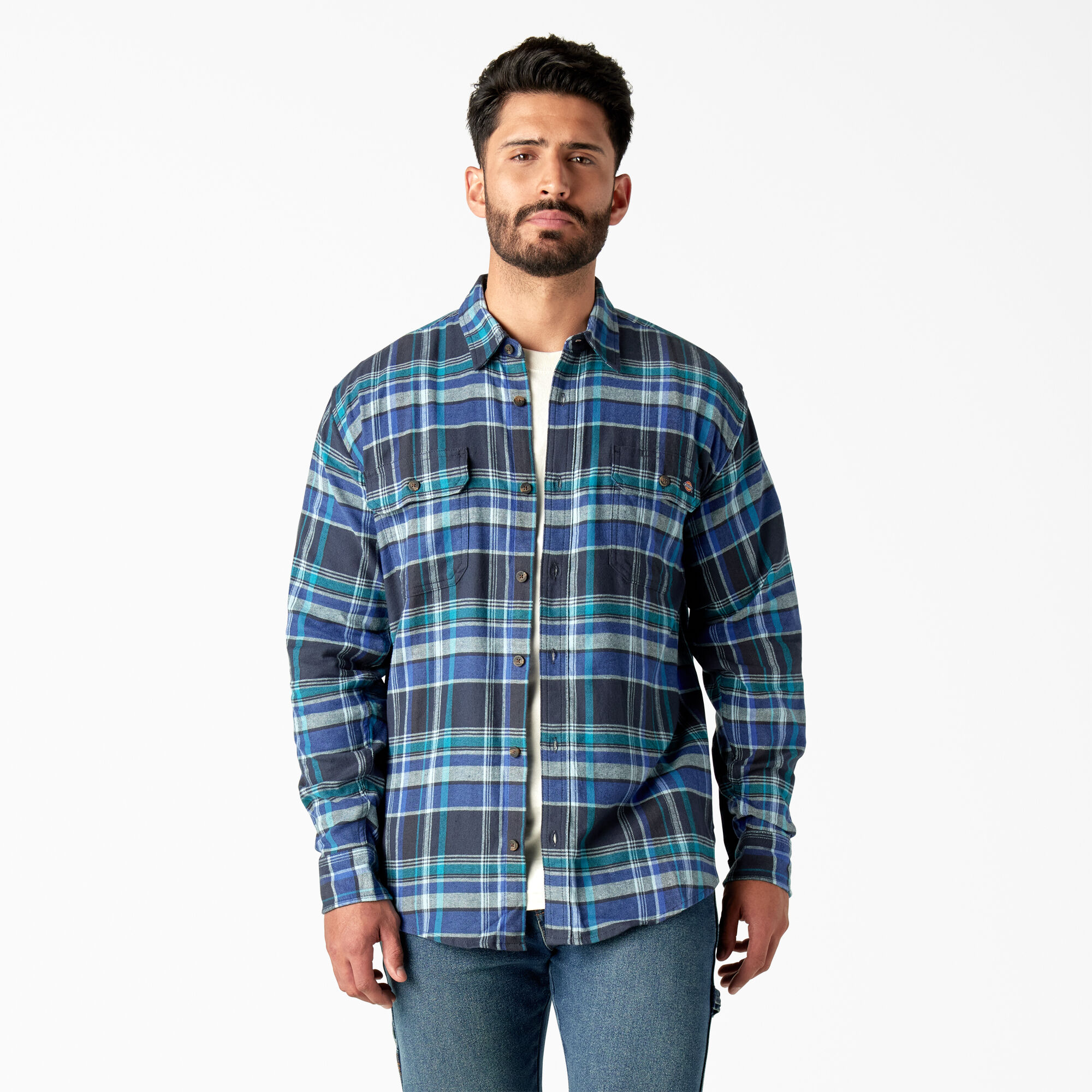 Navy blue sale dickies shirt