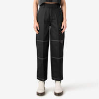 Women’s Relaxed Fit Double Knee Pants - Black (BKX)