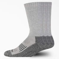 Heavyweight Crew Socks, Size 6-12, 3-Pack - Gray (GY)