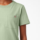 Women&#39;s Heavyweight Short Sleeve Pocket T-Shirt - Celadon Green &#40;C2G&#41;