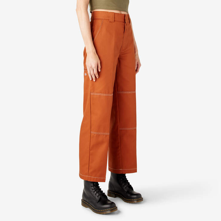 Women’s Relaxed Fit Double Knee Pants - Gingerbread Brown (IE) image number 4