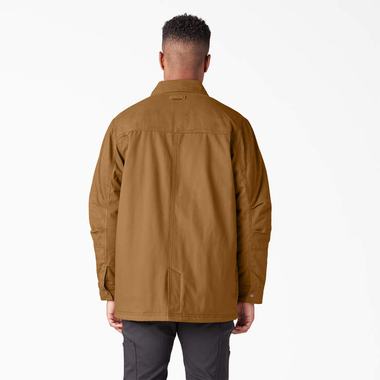 Waxed Canvas Chore Coat - Brown Duck (BD) image number 2