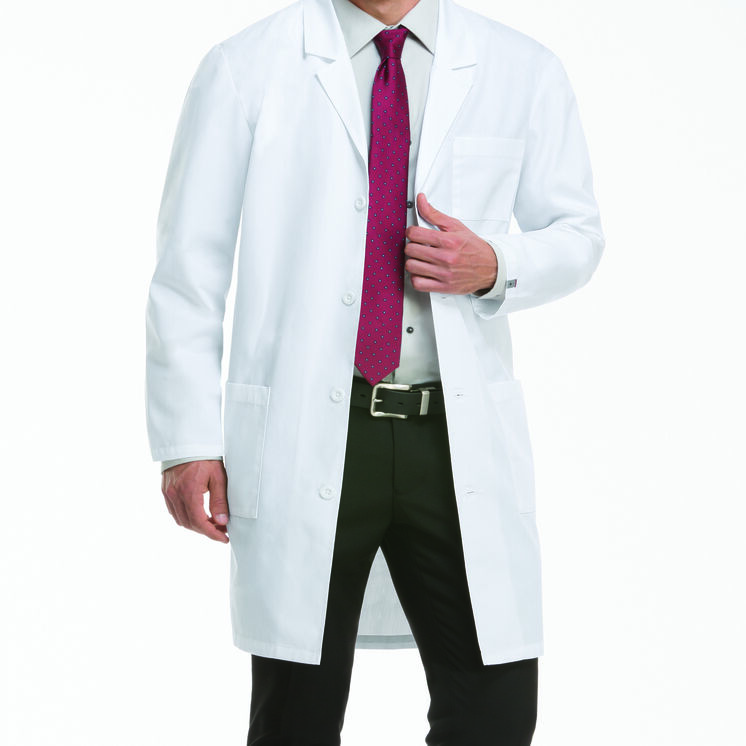 Unisex EDS Signature Lab Coat, 40&#39;&#39; - White &#40;DWH&#41;