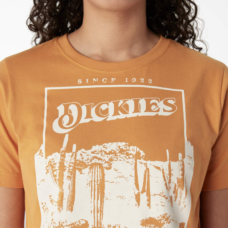 Women's Desert Graphic Cropped T-Shirt - Nugget (NG2) image number 5