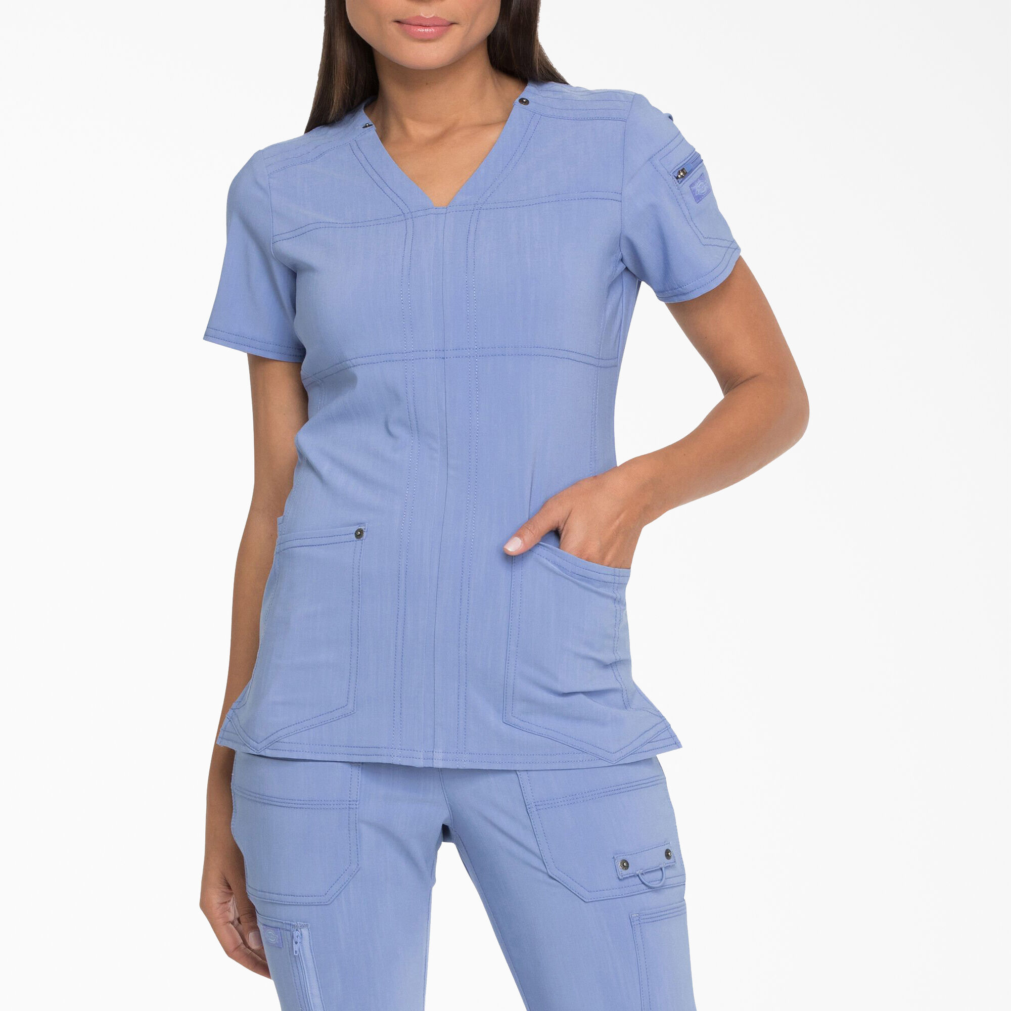 Womens Dickies Uniform Scrubs Dark Blue Size X-Large 4 available 
