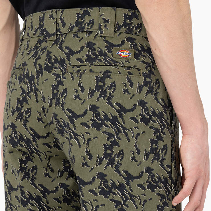Drewsey Relaxed Fit Work Pants - Military Green Glitch Camo (MPE) image number 7