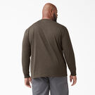 Long Sleeve Heathered Heavyweight Crew Neck T-Shirt - Chocolate Heather &#40;CTH&#41;