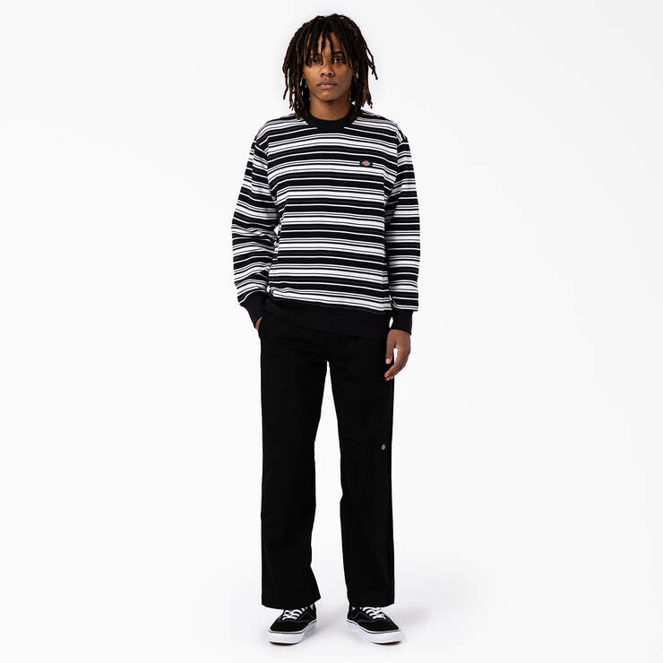 Westover Striped Sweatshirt - Black Variegated Stripe (BSA) image number 3