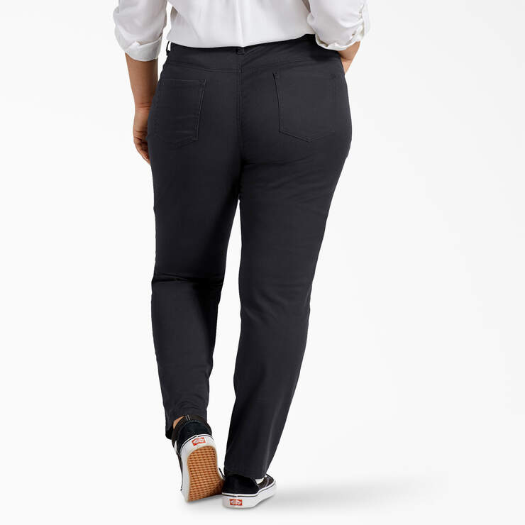 Women's Plus Perfect Shape Skinny Fit Pants - Rinsed Black (RBKX) image number 2