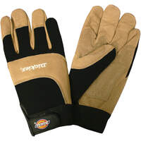 Mechanics Gloves, Split Pigskin, X-Large - Brown (BR)