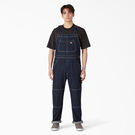 Rinsed Denim Double Knee Bib Overalls - Rinsed Indigo Blue &#40;RNB&#41;