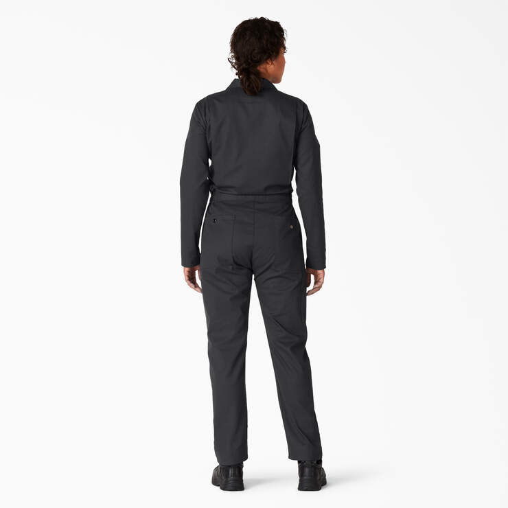 Women's Cooling Long Sleeve Coveralls - Black (BK) image number 2
