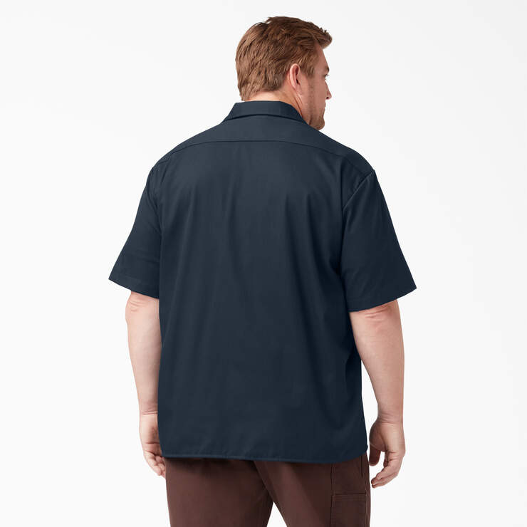 Short Sleeve Work Shirt - Dark Navy (DN) image number 6
