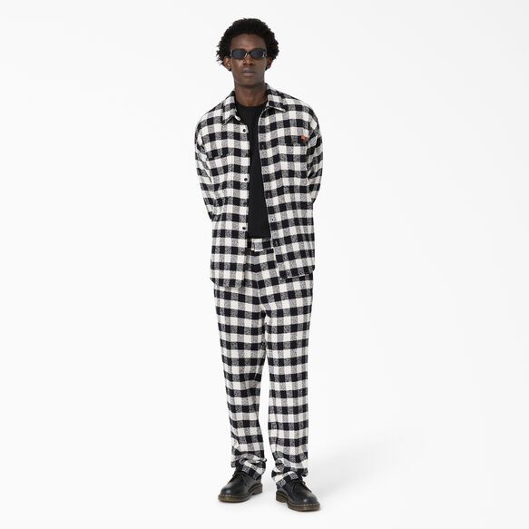Opening Ceremony Relaxed Fit Tweed 874&reg; Work Pants - Black White Plaid &#40;AWP&#41;