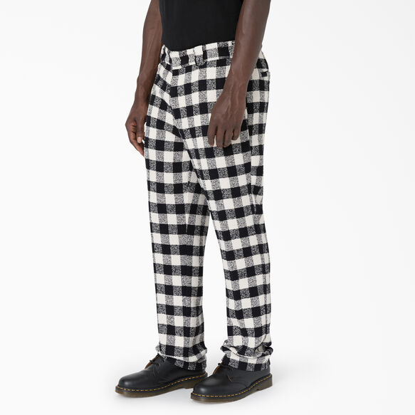 Opening Ceremony Relaxed Fit Tweed 874&reg; Work Pants - Black White Plaid &#40;AWP&#41;