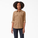 Women&rsquo;s Long Sleeve Roll-Tab Work Shirt - Nutmeg Yarn Dye &#40;NSD&#41;