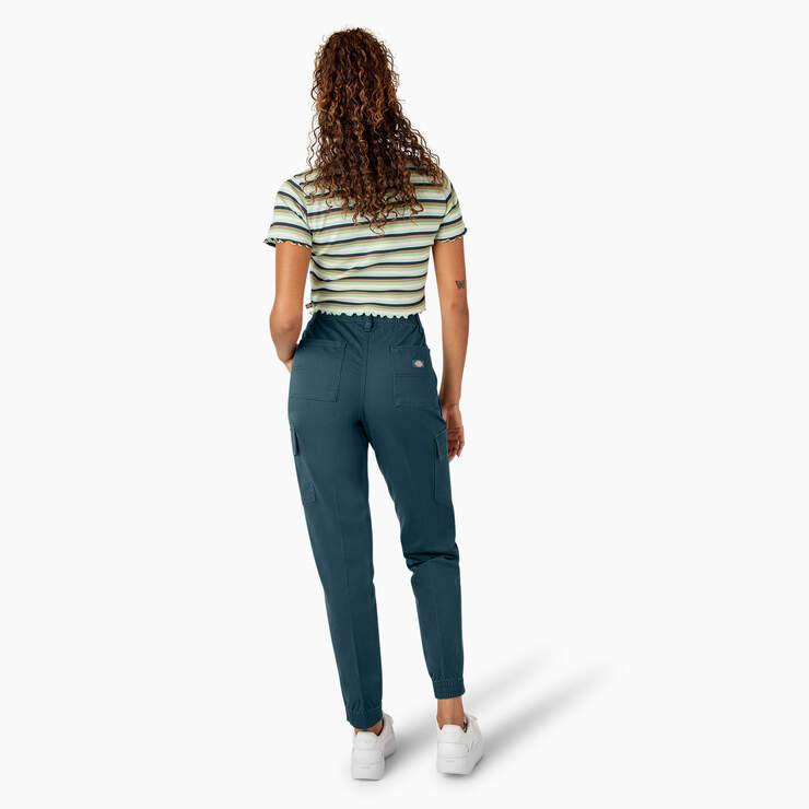 Women's High Rise Fit Cargo Jogger Pants - Reflecting Pond (YT9) image number 6