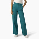Women&#39;s Stonewashed Wide Leg Work Pants - Deep Lake &#40;DL2&#41;