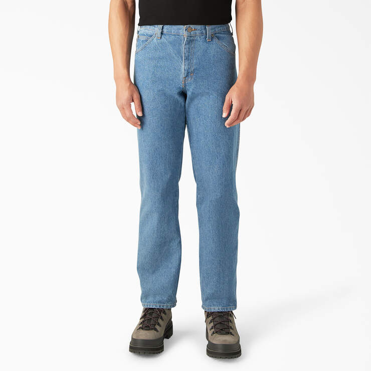 Regular Fit Jeans - Stonewashed Indigo Blue (SNB) image number 1