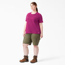Women&#39;s Plus Cooling Short Sleeve Pocket T-Shirt - Festival Fuchsia &#40;F2F&#41;