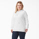 Women&#39;s Plus Heavyweight Logo Sleeve Fleece Pullover - White/Vallarta Blue &#40;W2V&#41;