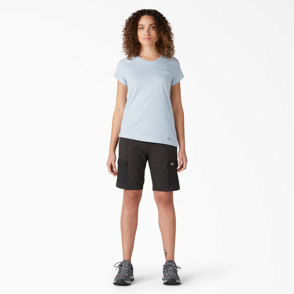 Women&#39;s Cooling Short Sleeve Pocket T-Shirt - Fog Blue &#40;FE&#41;
