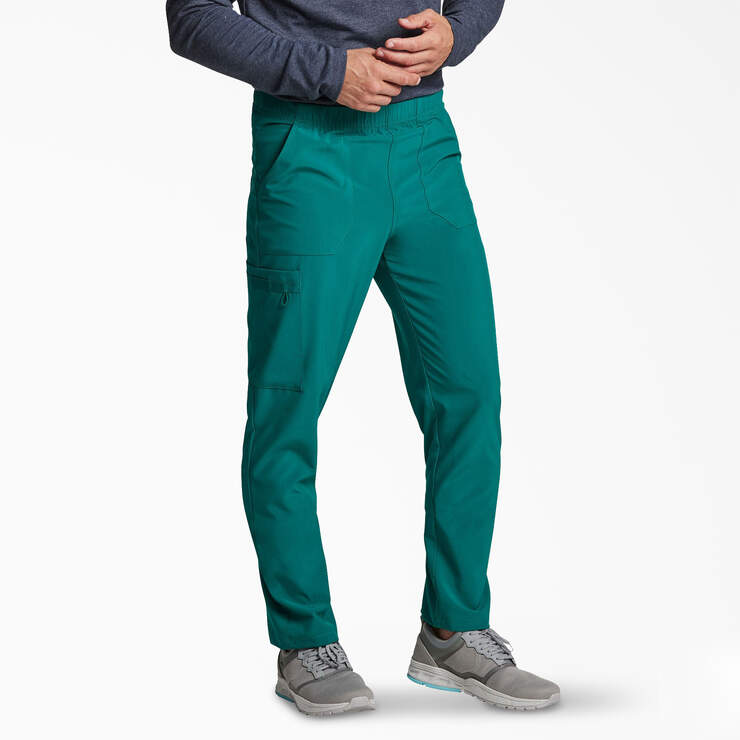 Unisex EDS Essentials Scrub Pants - Hunter Green (HTR) image number 4
