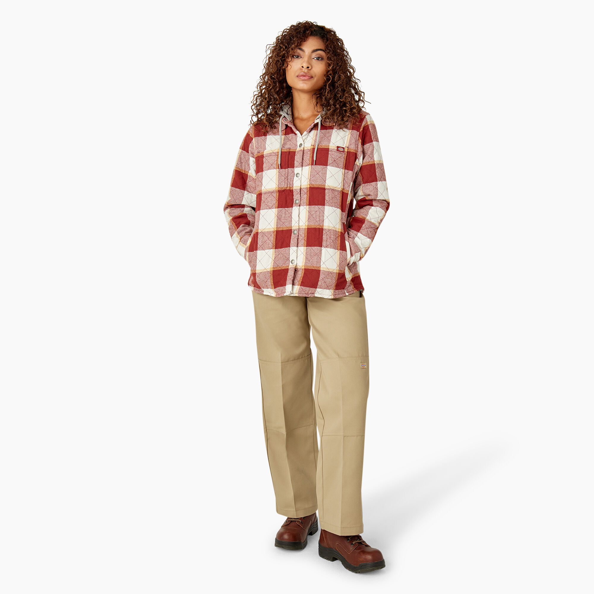 Women s Flannel Hooded Shirt Jacket Womens Shirt Jackets