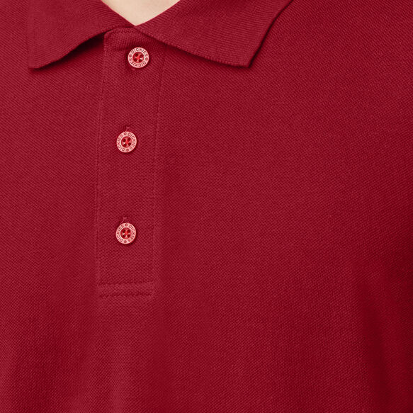 Adult Size Piqu&eacute; Short Sleeve Polo - English Red &#40;ER&#41;