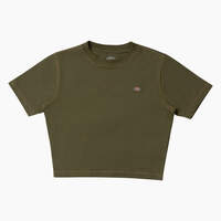 Women's Maple Valley Cropped T-Shirt - Military Green w/Nugget Stitch (MGN)