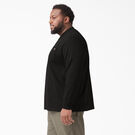 Heavyweight Long Sleeve Henley T-Shirt - Black &#40;BK&#41;