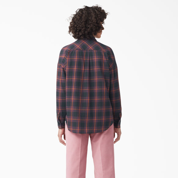 Women&#39;s Bakerhill Oversized Shirt - Wine/Black Plaid &#40;BPN&#41;