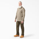 Heavyweight Long Sleeve Henley T-Shirt - Desert Sand &#40;DS&#41;