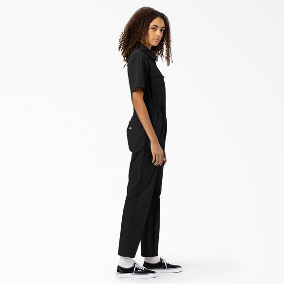 Women&#39;s Pacific Short Sleeve Coveralls - Black &#40;BK&#41;