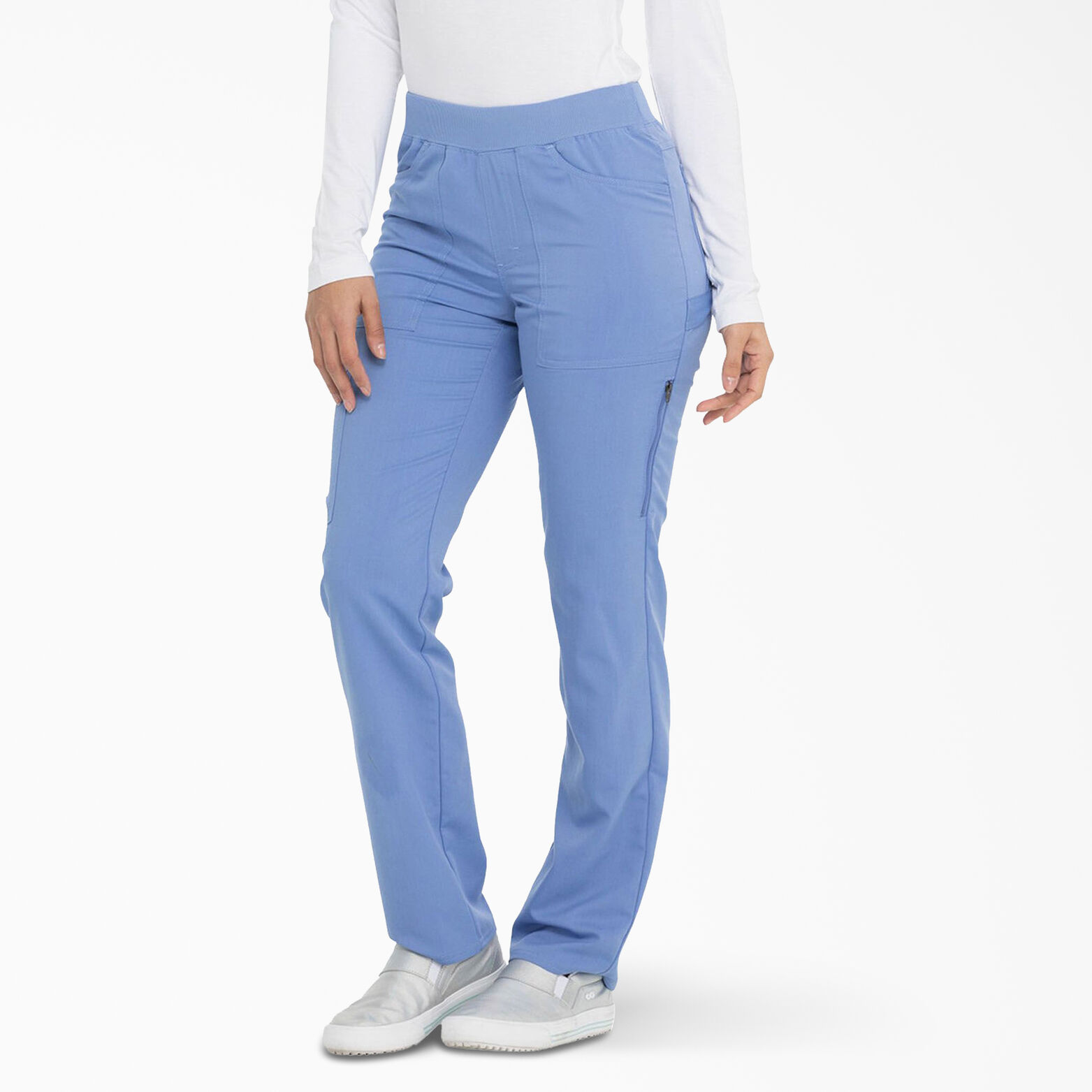 Women's Balance Straight Leg Scrub Pants - Dickies US, Ceil Blue