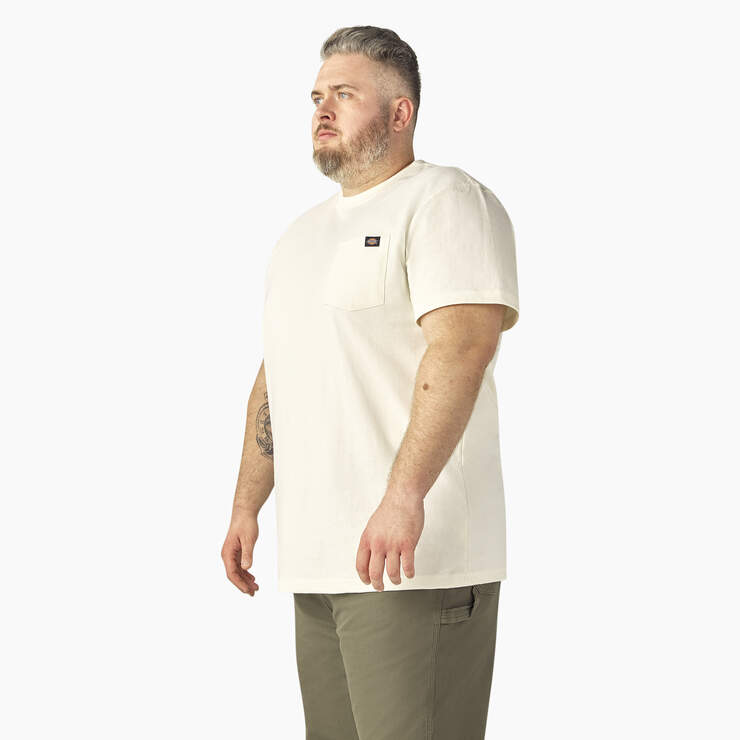 Heavyweight Short Sleeve Pocket T-Shirt - Natural Beige (NT) image number 7