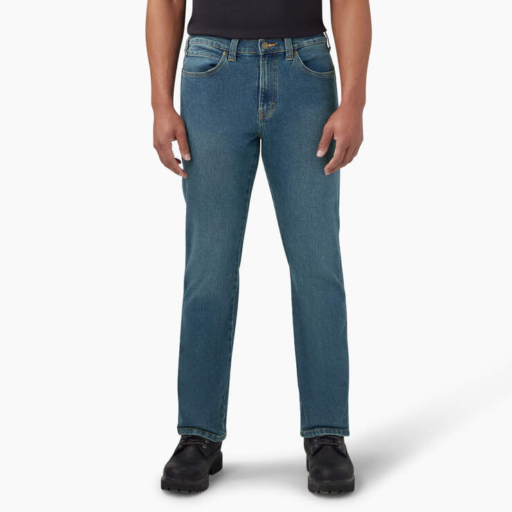 FLEX Regular Fit 5-Pocket Jeans - Tined Denim Wash (TWI) image number 1