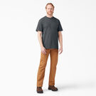 Heavyweight Short Sleeve Henley T-Shirt - Charcoal Gray &#40;CH&#41;
