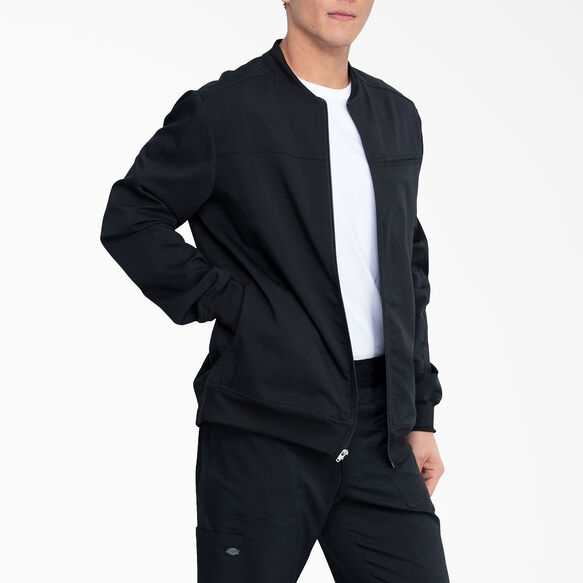 Men&#39;s Balance Zip Front Scrub Jacket - Black &#40;BLK&#41;