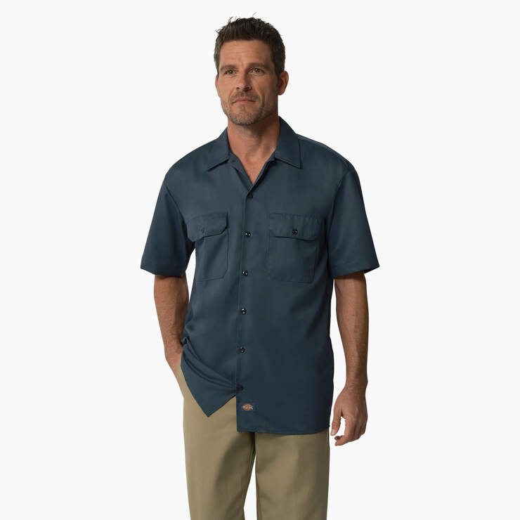 Short Sleeve Work Shirt - Airforce Blue (AF) image number 1