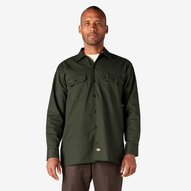 Long Sleeve Work Shirt - Olive Green (OG) image number 1