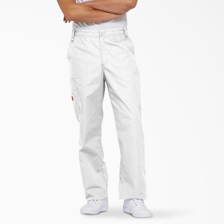 Men&#39;s EDS Signature Cargo Scrub Pants - White &#40;DWH&#41;