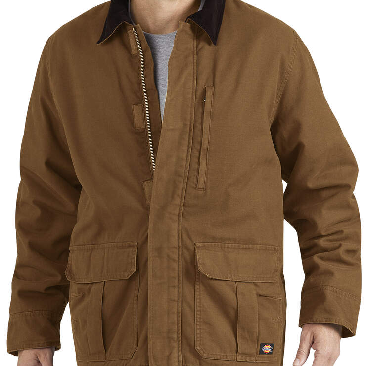 Sanded Duck Insulated Coat - Rinsed Brown Duck (RBD) image number 1