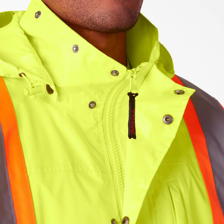 Hi Vis 2-Piece Safety Rain Suit - ANSI Yellow (AY) image number 4
