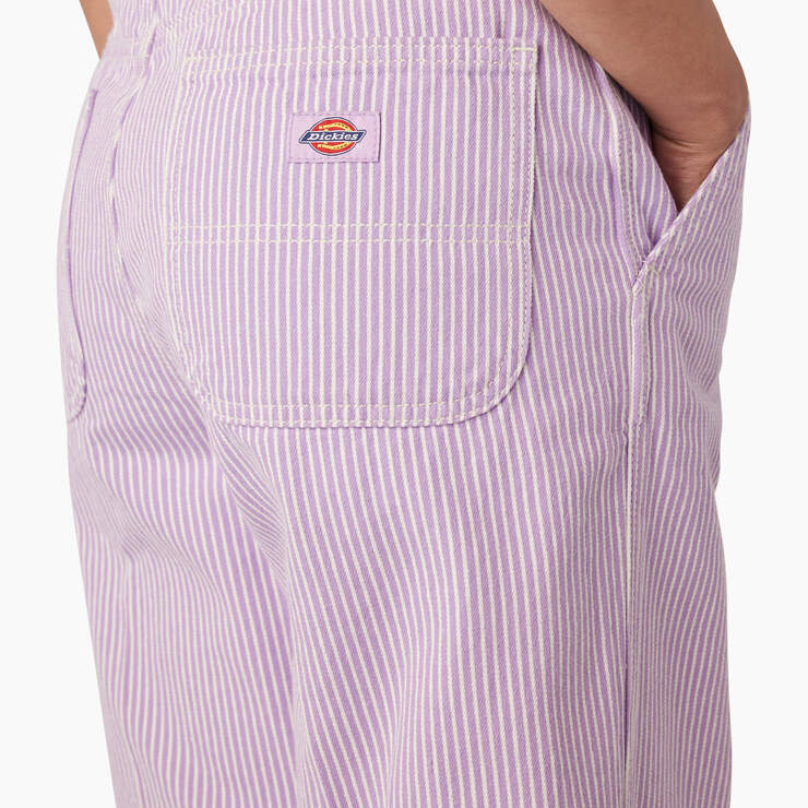 Women's Regular Fit Hickory Stripe Pants - Purple Rose (UR2) image number 6
