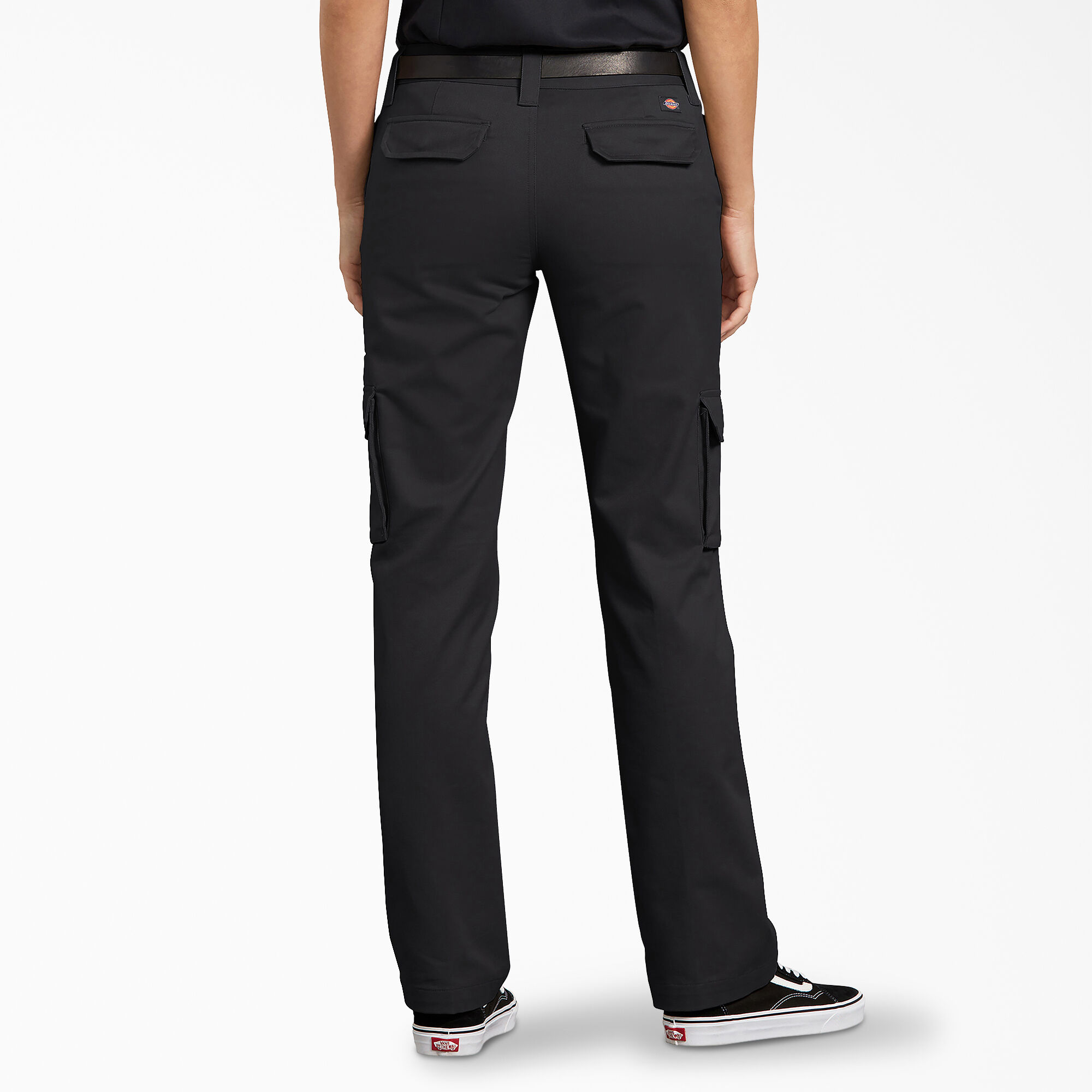 women's black stretch cargo pants